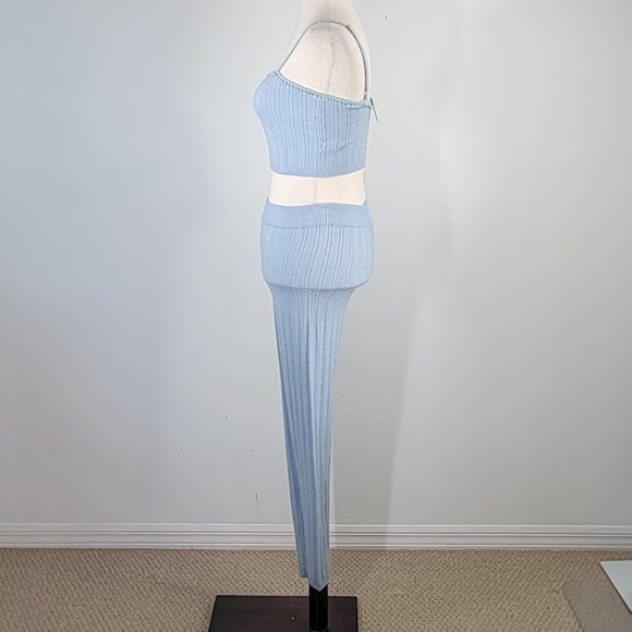 FREE PEOPLE INTIMATELY morning light set pajama knit Sz S NEW - Picture 5 of 9